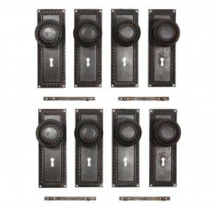 Antique Egg-&-Dart Door Hardware Sets, c. 1900-0