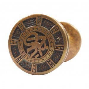 Antique Cast Bronze "Arabic" Doorknob Set by Mallory & Wheeler, 1880's-0