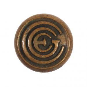 Antique Cast Bronze Emblematic “CGE” Doorknobs by Sargent, c. 1929-0