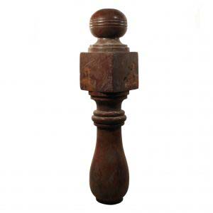 Reclaimed Turned Newel Post, Early 1900s-0