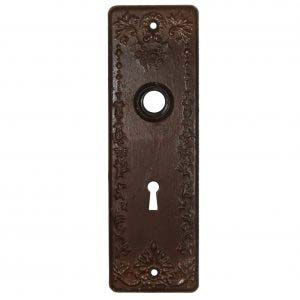 Salvaged Antique Doorplates with Flowers
