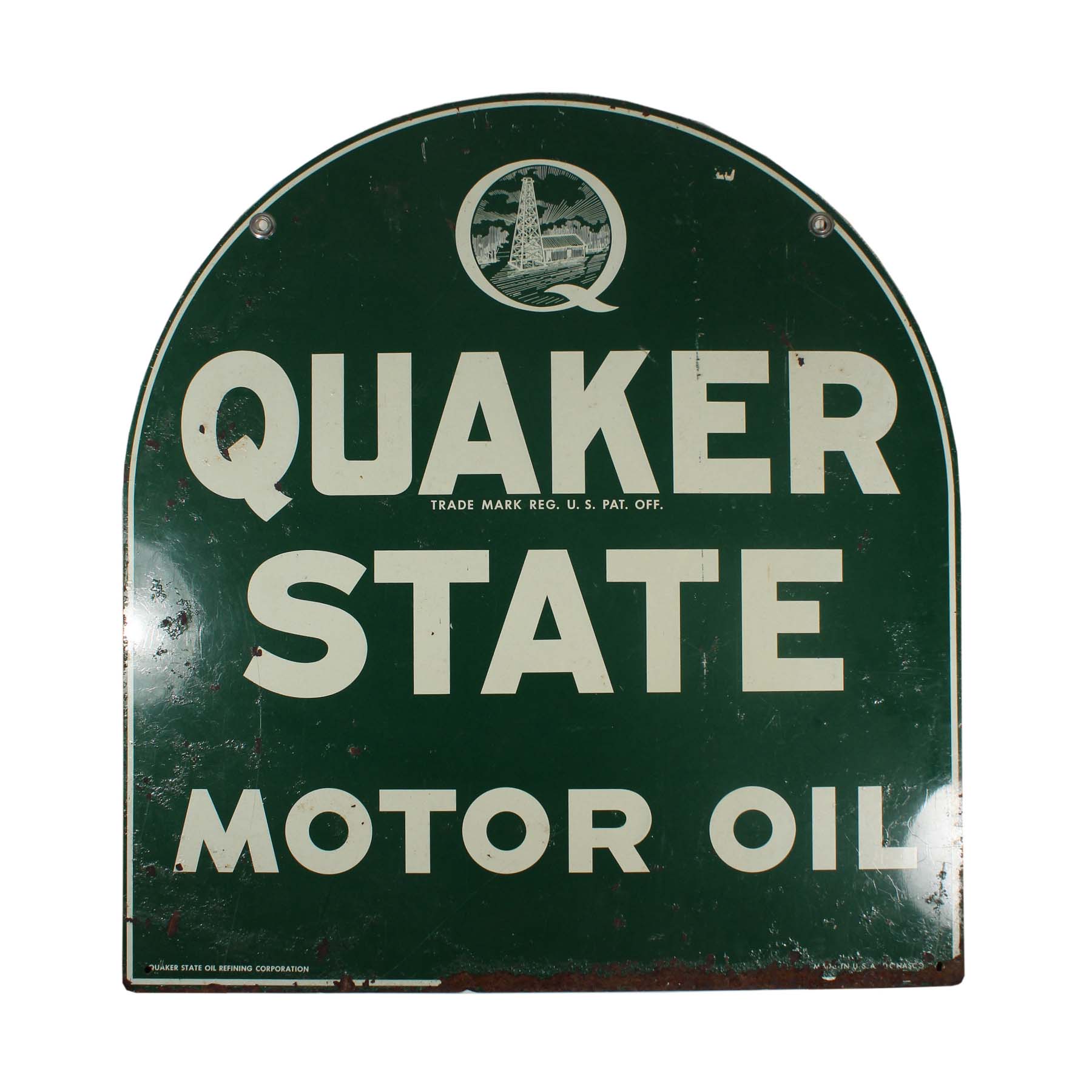SOLD Quaker State Motor Oil Sign, Vintage Signs-0
