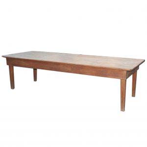 Antique Farmhouse 8’9” Table, 19th Century-0
