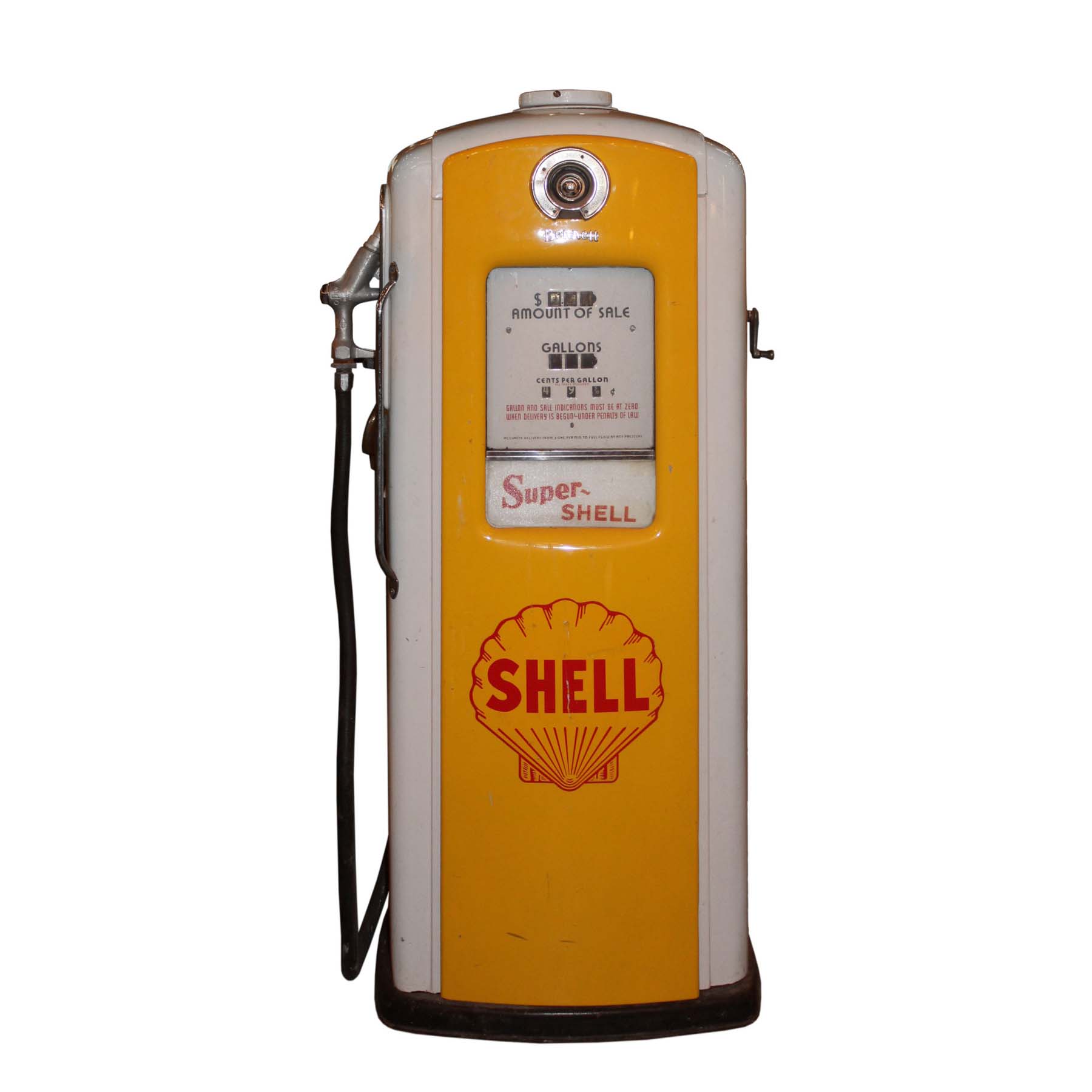 SOLD Vintage “Super Shell” Gas Station Pump-0