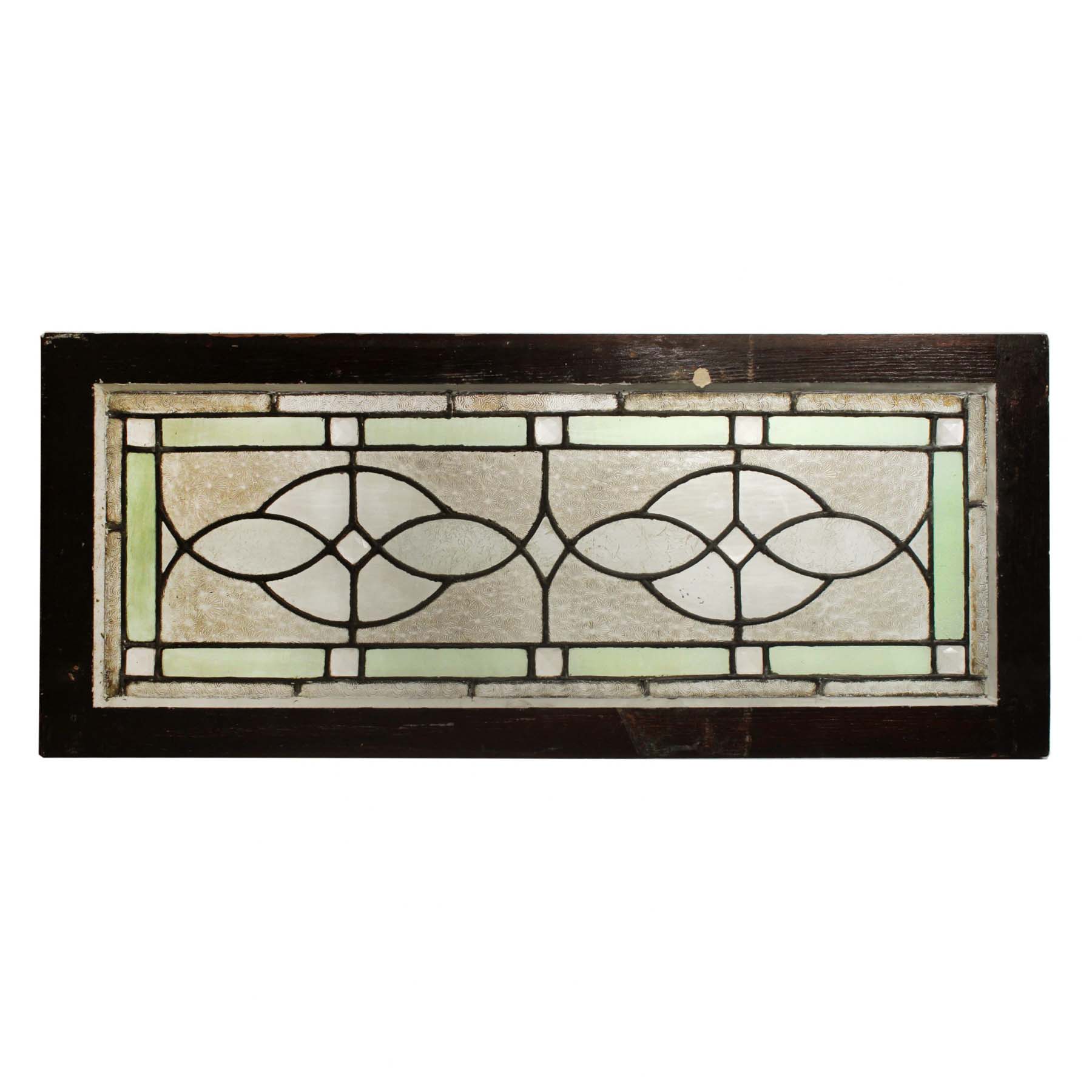 SOLD Antique American Leaded Glass Window with Jewels-66913