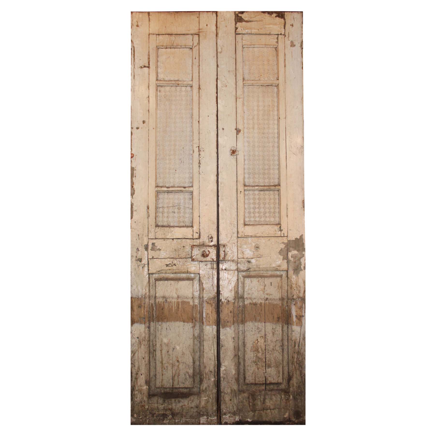 Salvaged French Colonial Revival 40” Door Pair, Early 1900s-66903