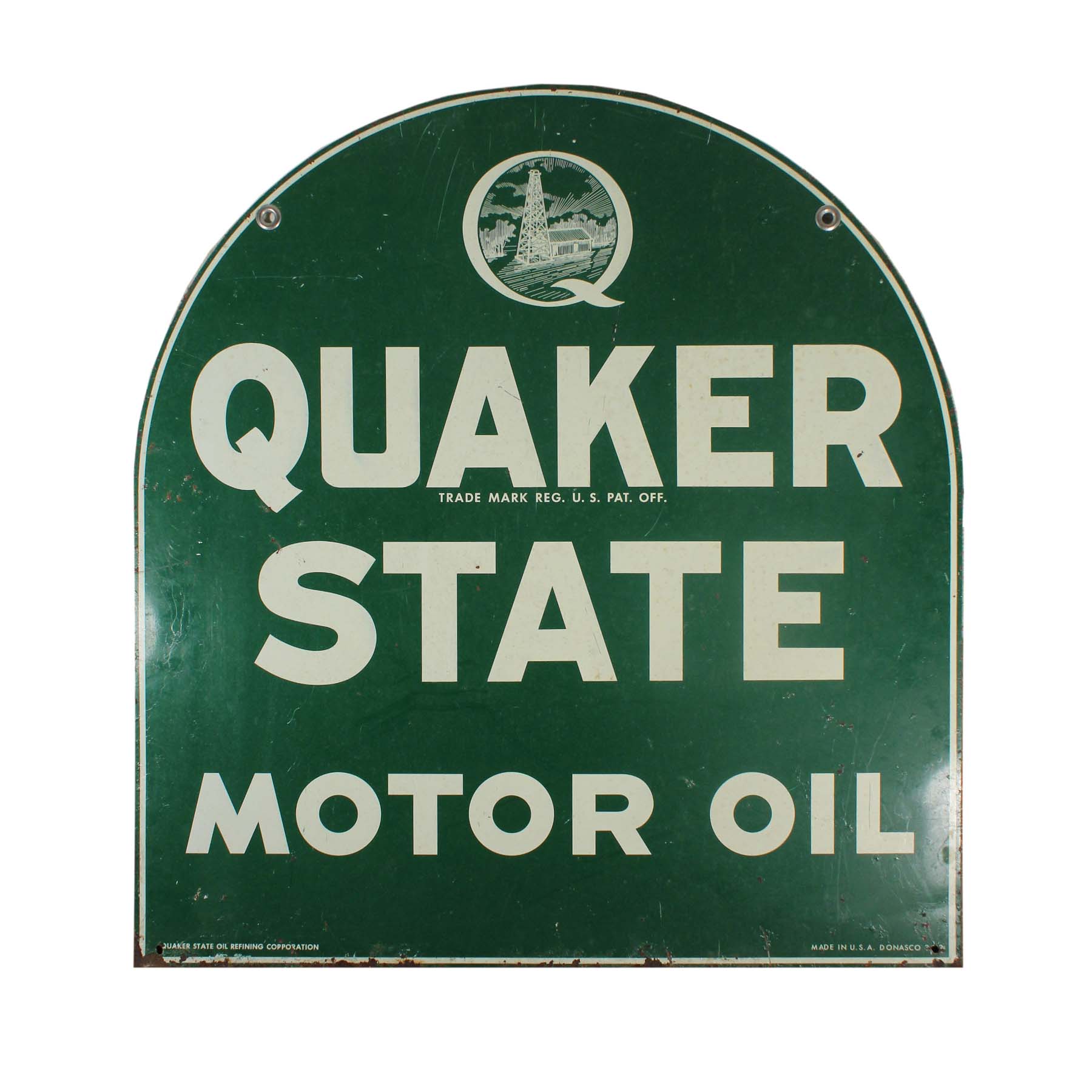 SOLD Quaker State Motor Oil Sign, Vintage Signs-66992