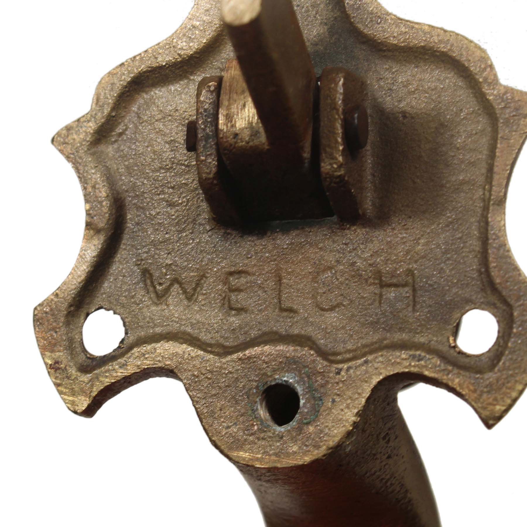SOLD Complete Antique Brass Thumb Latch Entry Set by Welch-66853