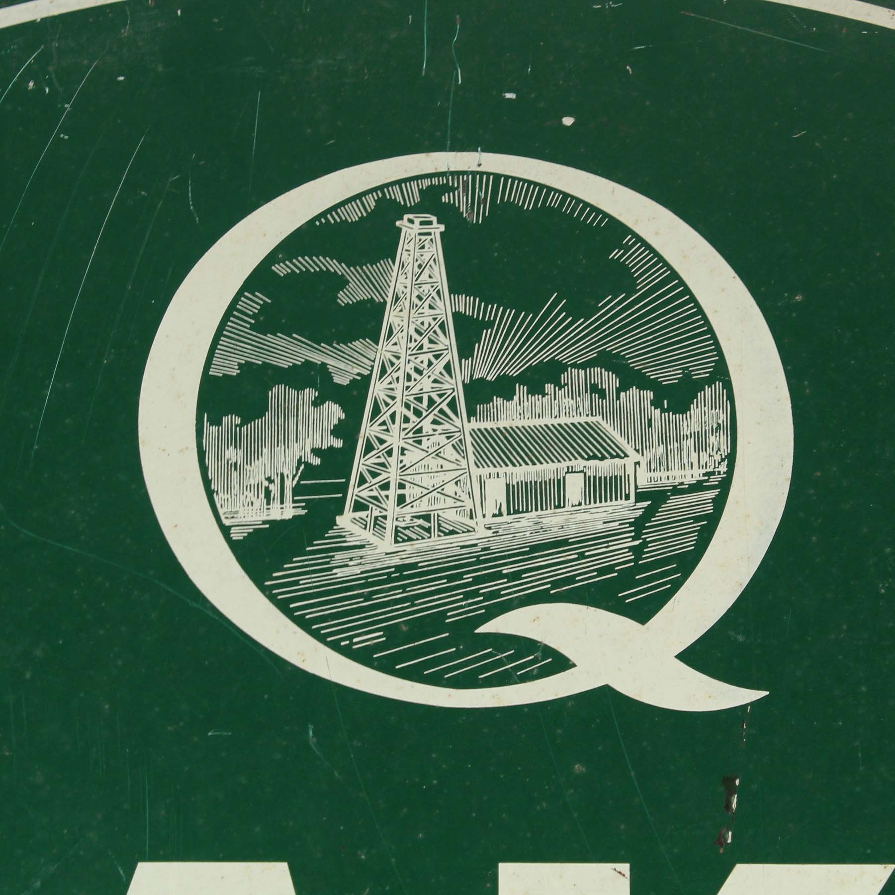 SOLD Quaker State Motor Oil Sign, Vintage Signs-66996