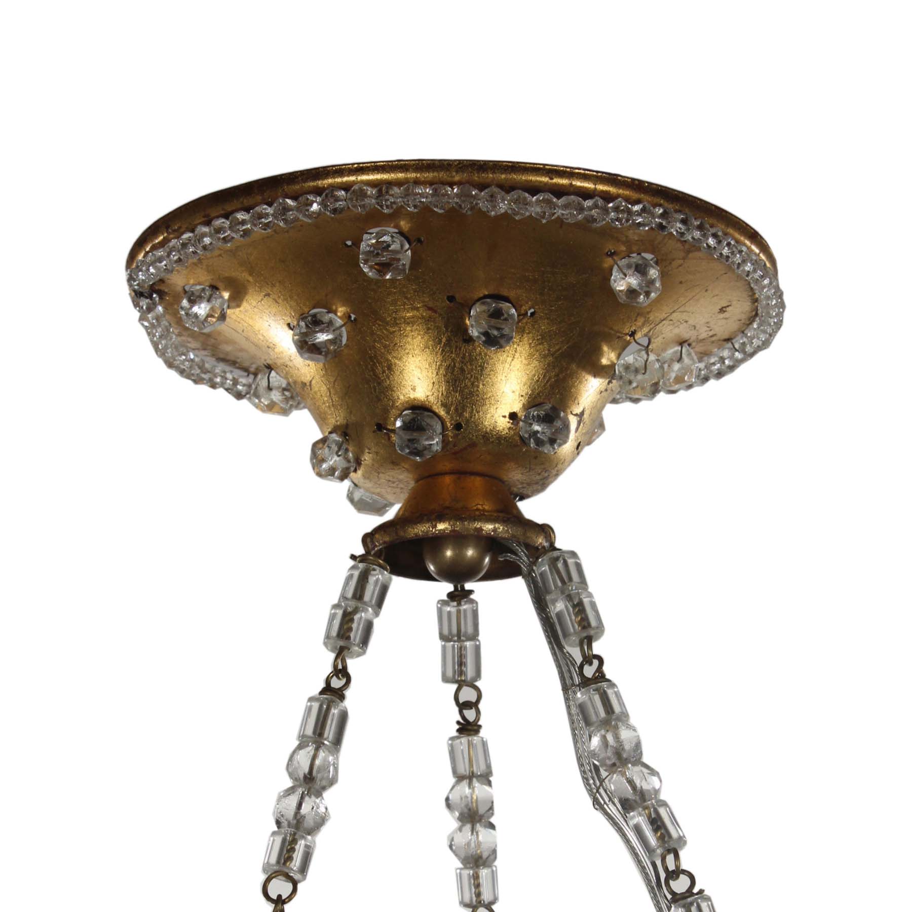 SOLD Vintage Italian Glass Beaded Chandelier-67060