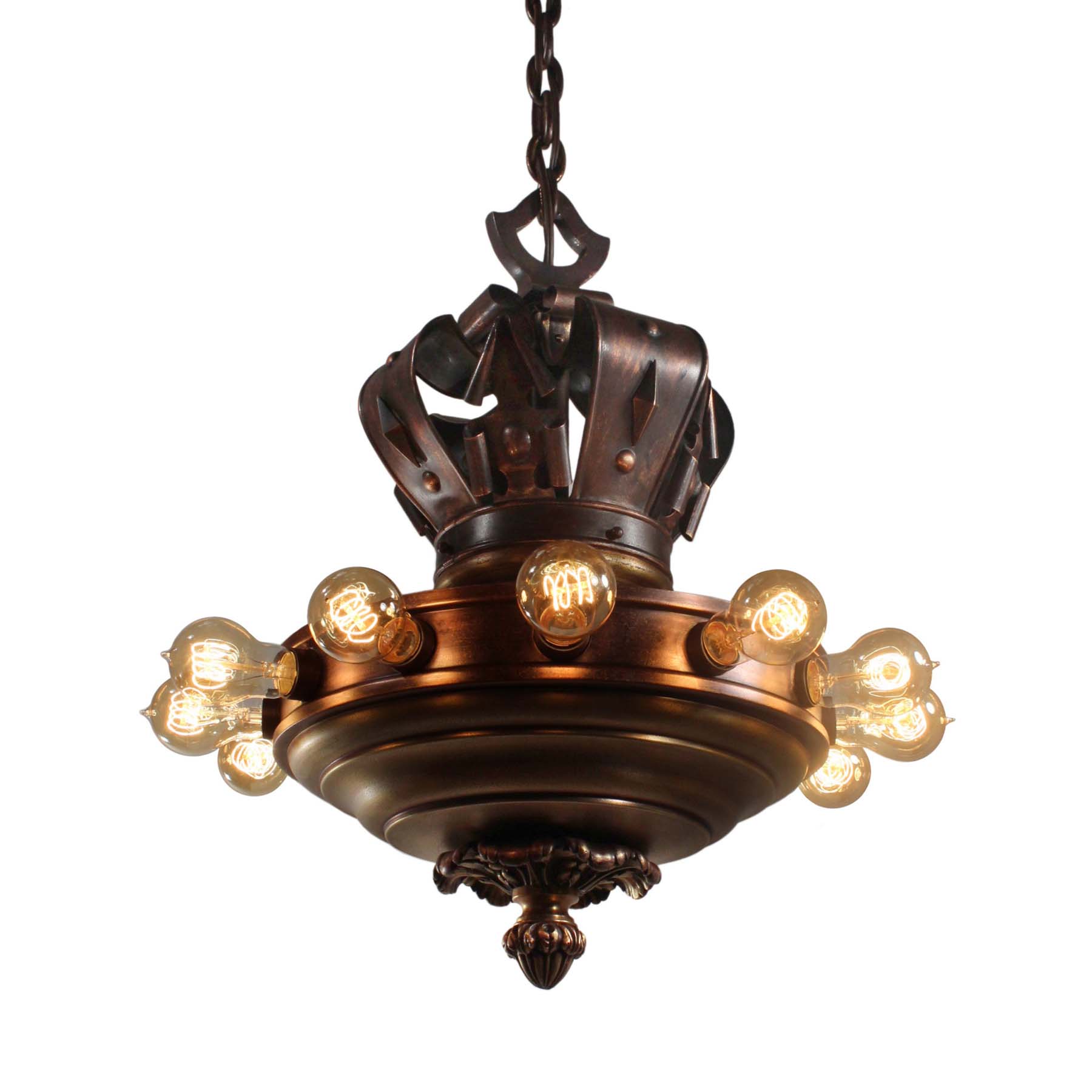 SOLD Antique Chandelier from Blantyre Hotel, c.1902-0