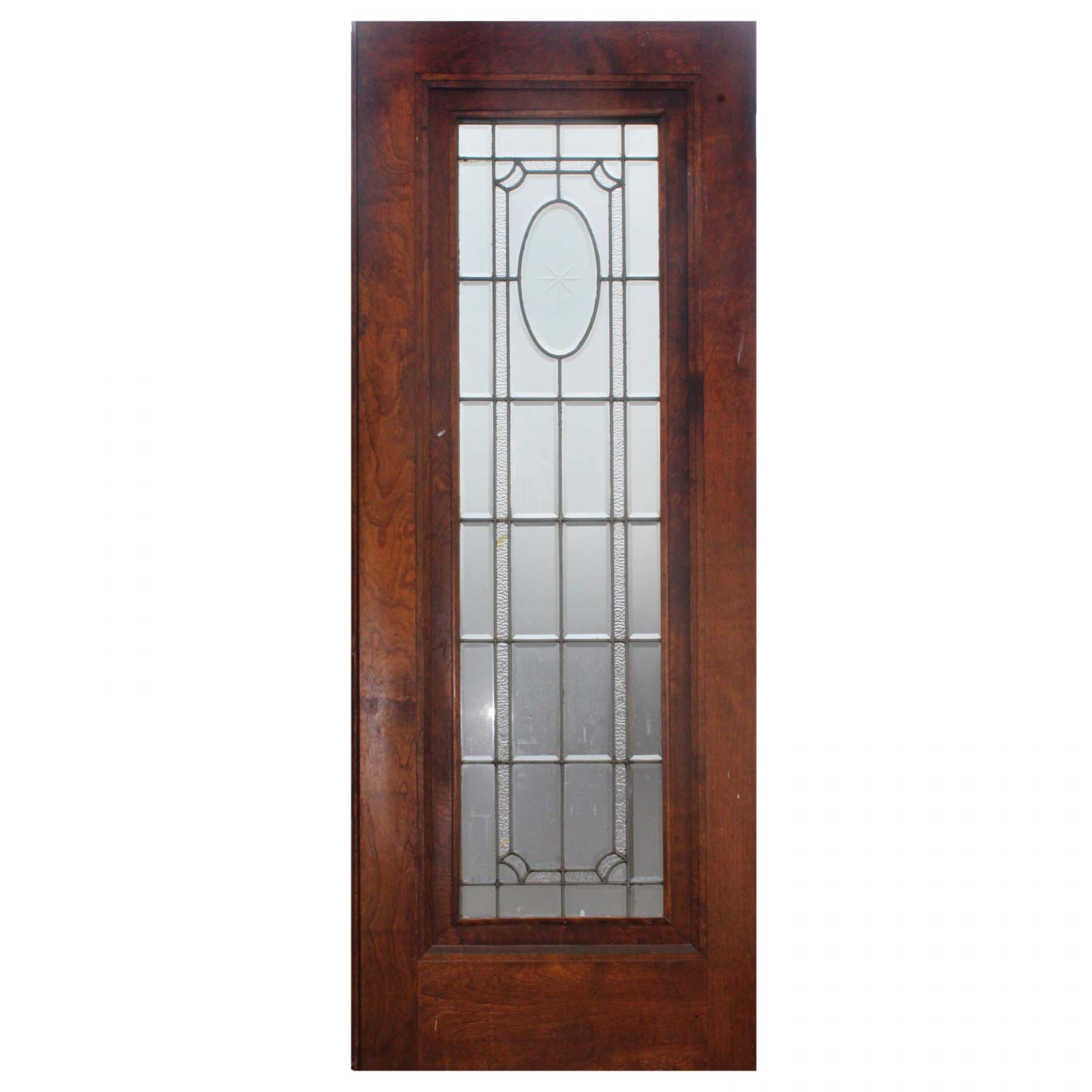 Antique 31” Door with Beveled Glass and Hand-Cut Star-0