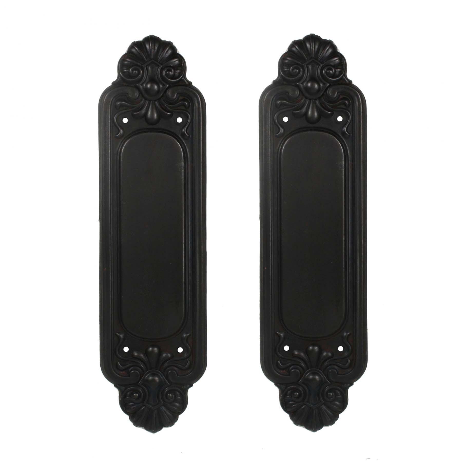 SOLD Antique Neoclassical Anthemion Push Plates, c. 1905-0