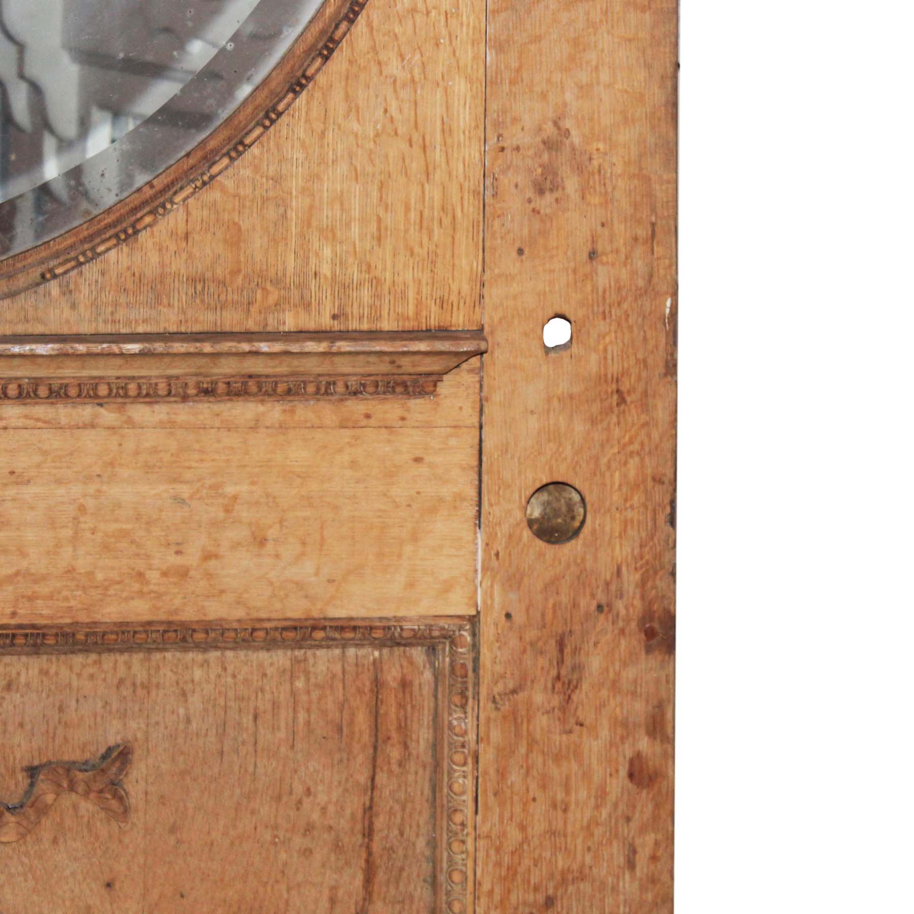 SOLD Reclaimed 42” Antique Neoclassical Door with Circular Window, c. 1910-67152