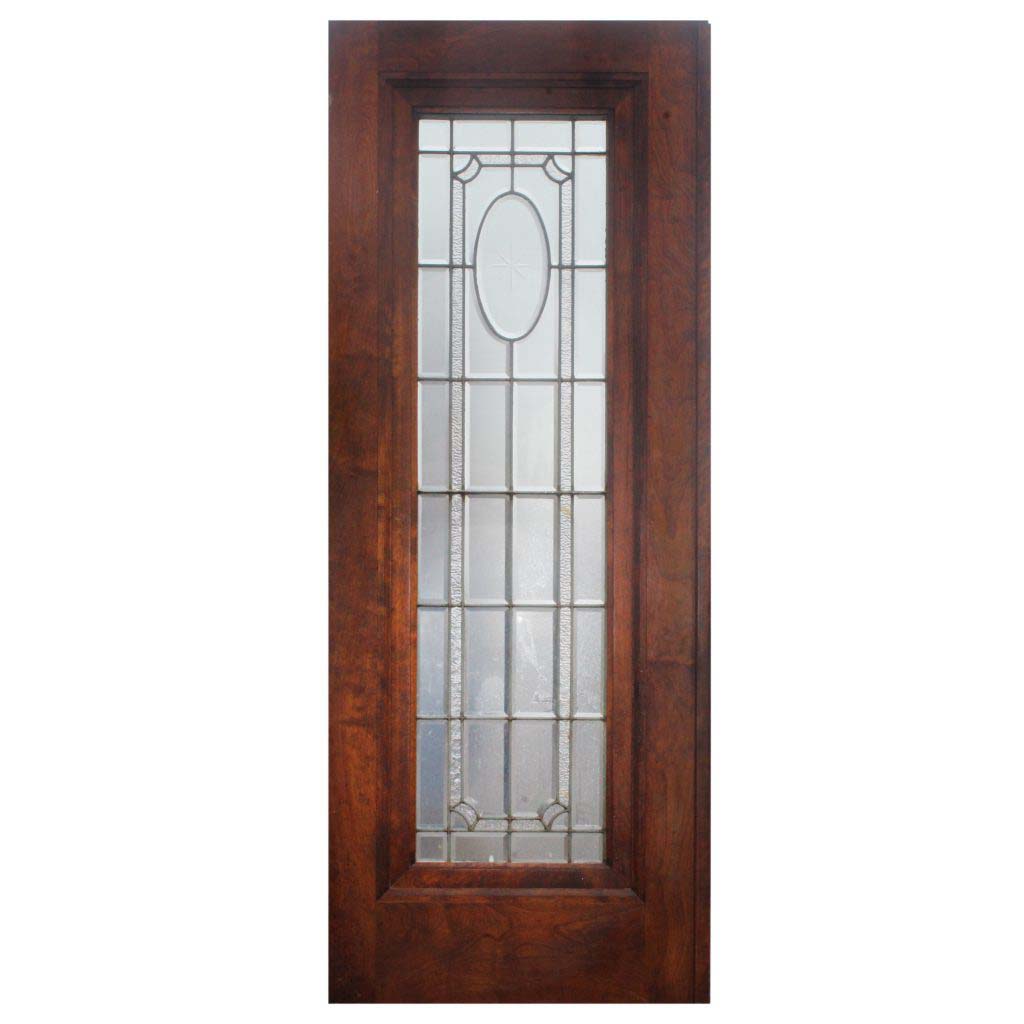 Antique 31” Door with Beveled Glass and Hand-Cut Star-67278 Antique 31” Door with Beveled Glass and Hand-Cut Star-67278