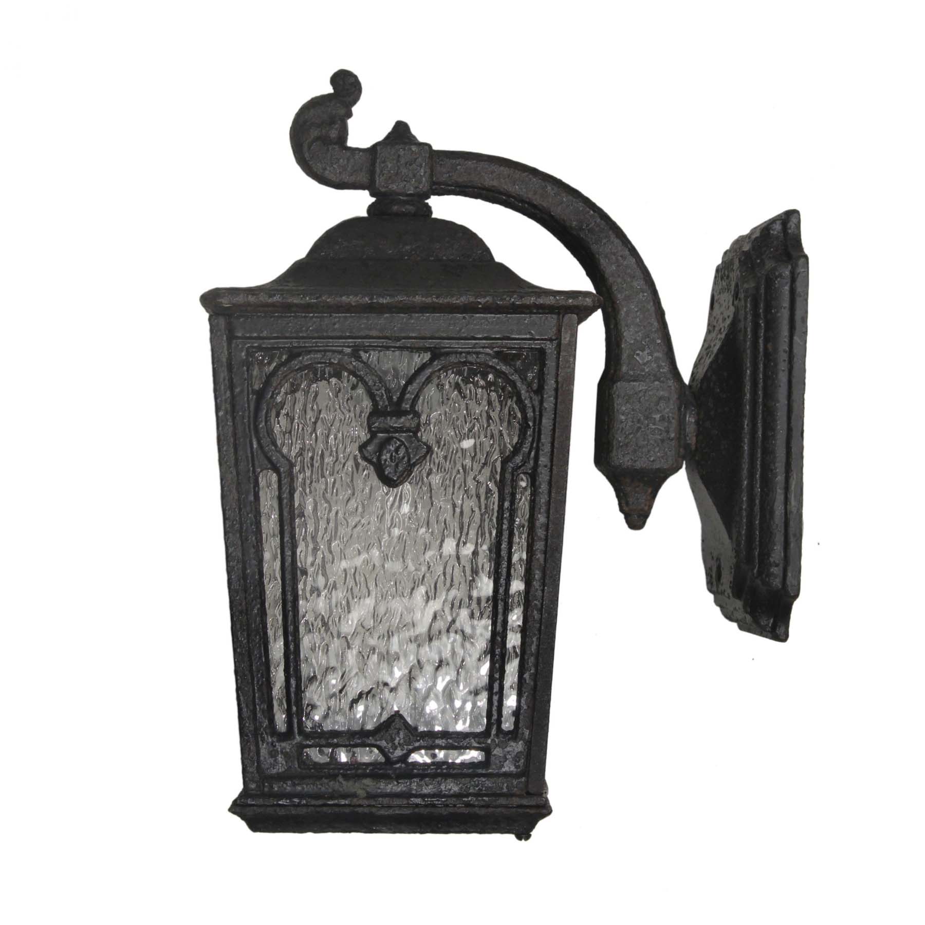SOLD Pair of Antique Cast Iron Lantern Sconces, Early 1900’s-67225