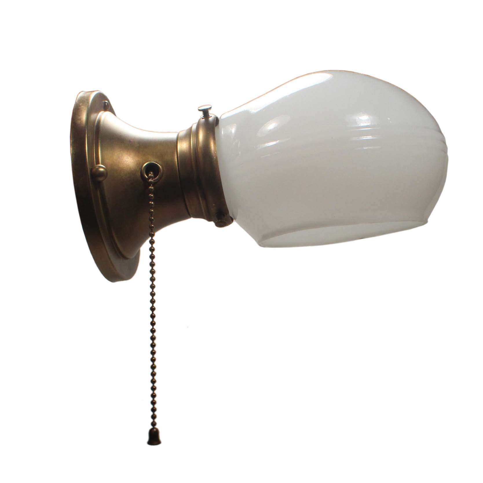 SOLD Antique Over-Mirror Brass Sconce-67376