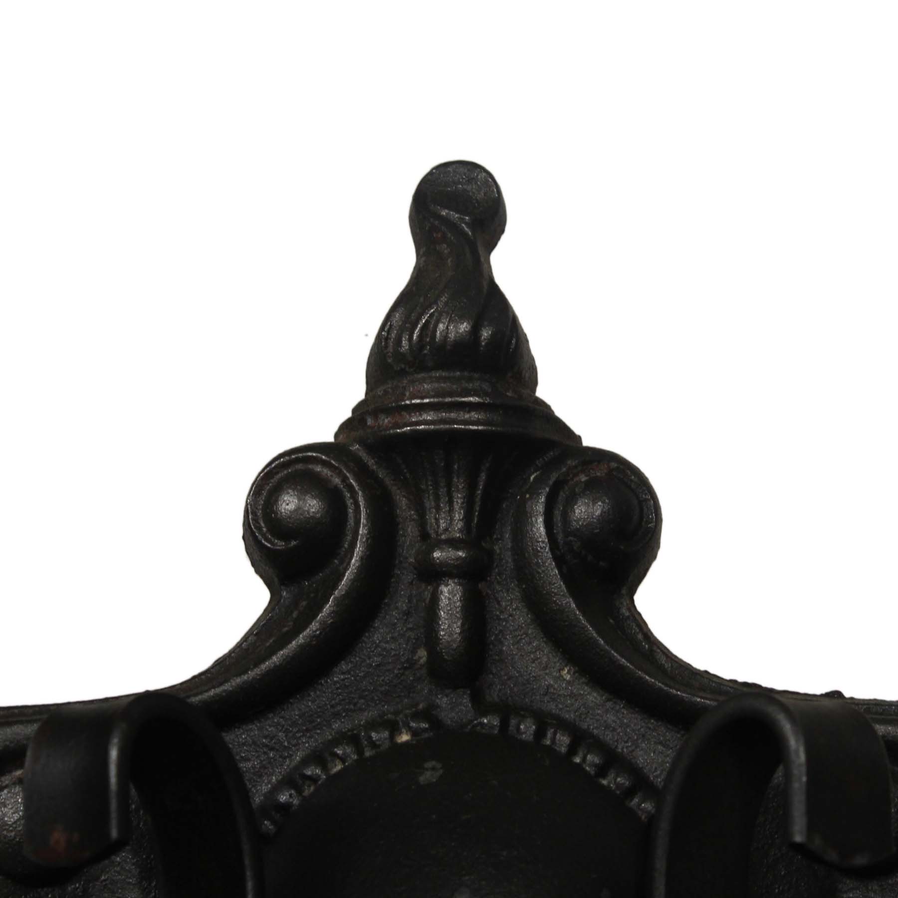 SOLD Pair of Antique Cast Iron Double-Arm Sconces, Moe Bridges-67157