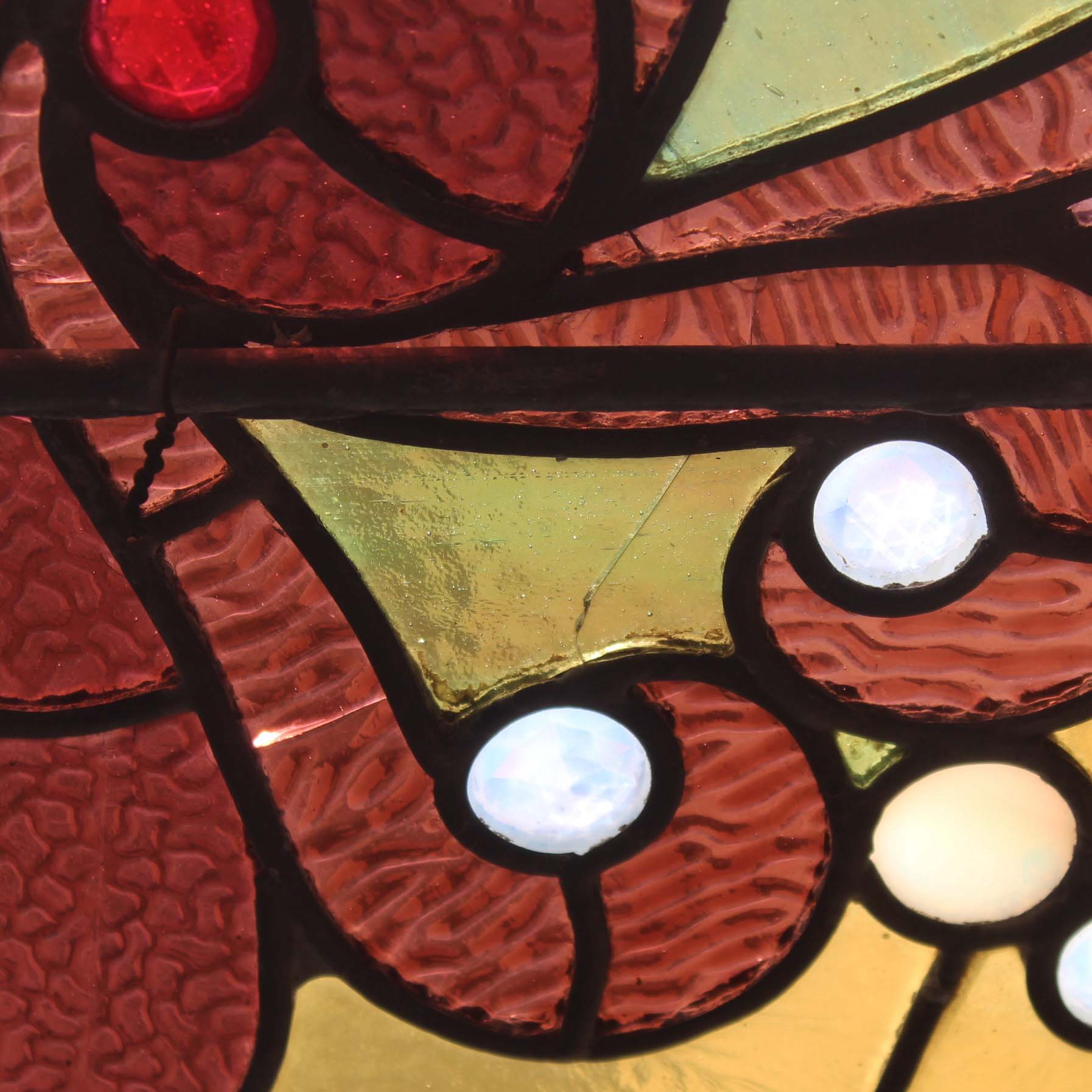 SOLD Rare Antique American Stained Glass Window, Early 1900s-67294