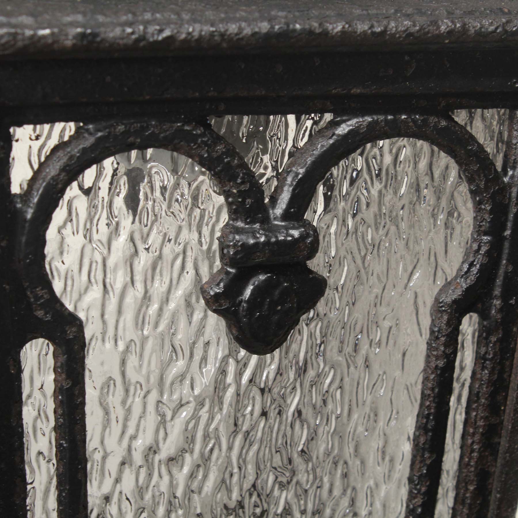 SOLD Pair of Antique Cast Iron Lantern Sconces, Early 1900’s-67224