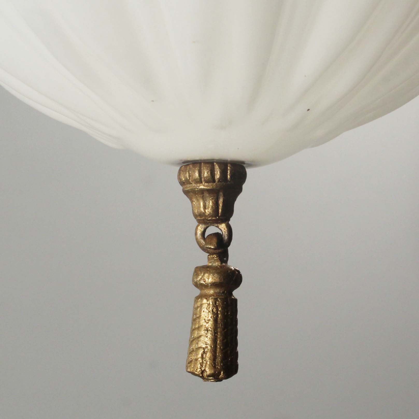 SOLD Antique Neoclassical Pendant Light with Original Shade-67326