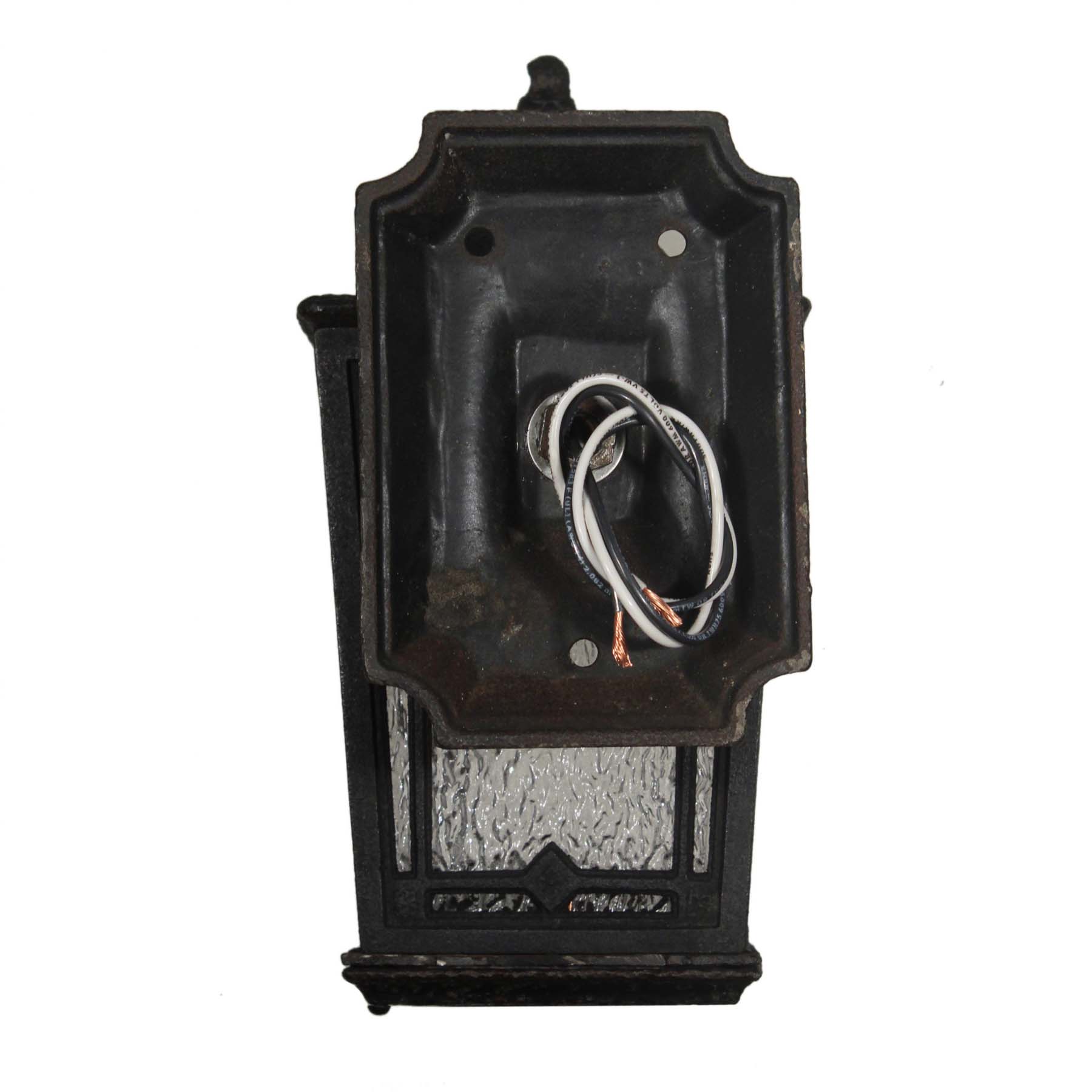 SOLD Pair of Antique Cast Iron Lantern Sconces, Early 1900’s-67226