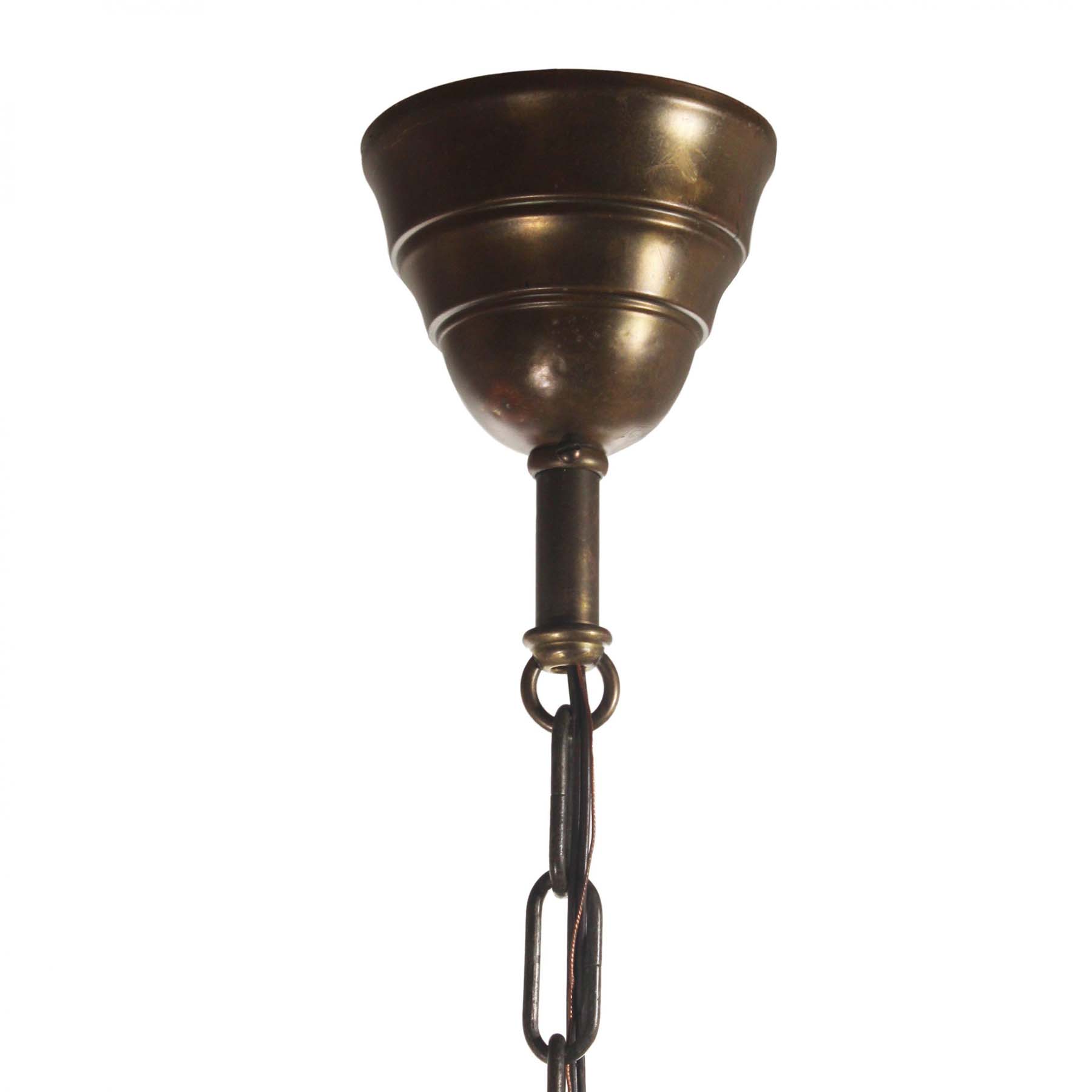 SOLD Figural Cast Bronze Chandelier with Viking Ships, Antique Lighting-67239