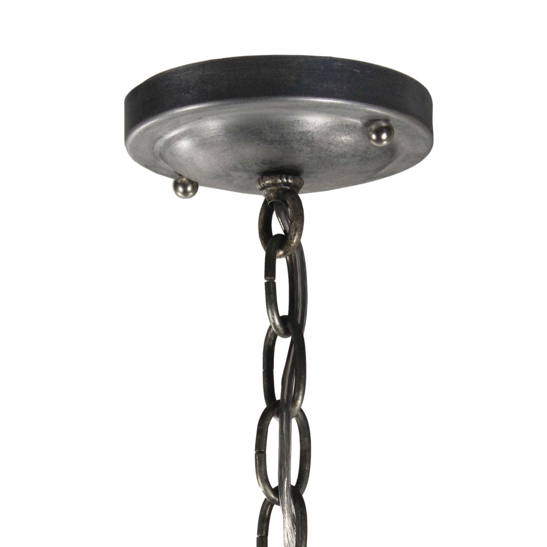SOLD Unusual Antique Figural Pendant Light with Shields & Dragons-67392