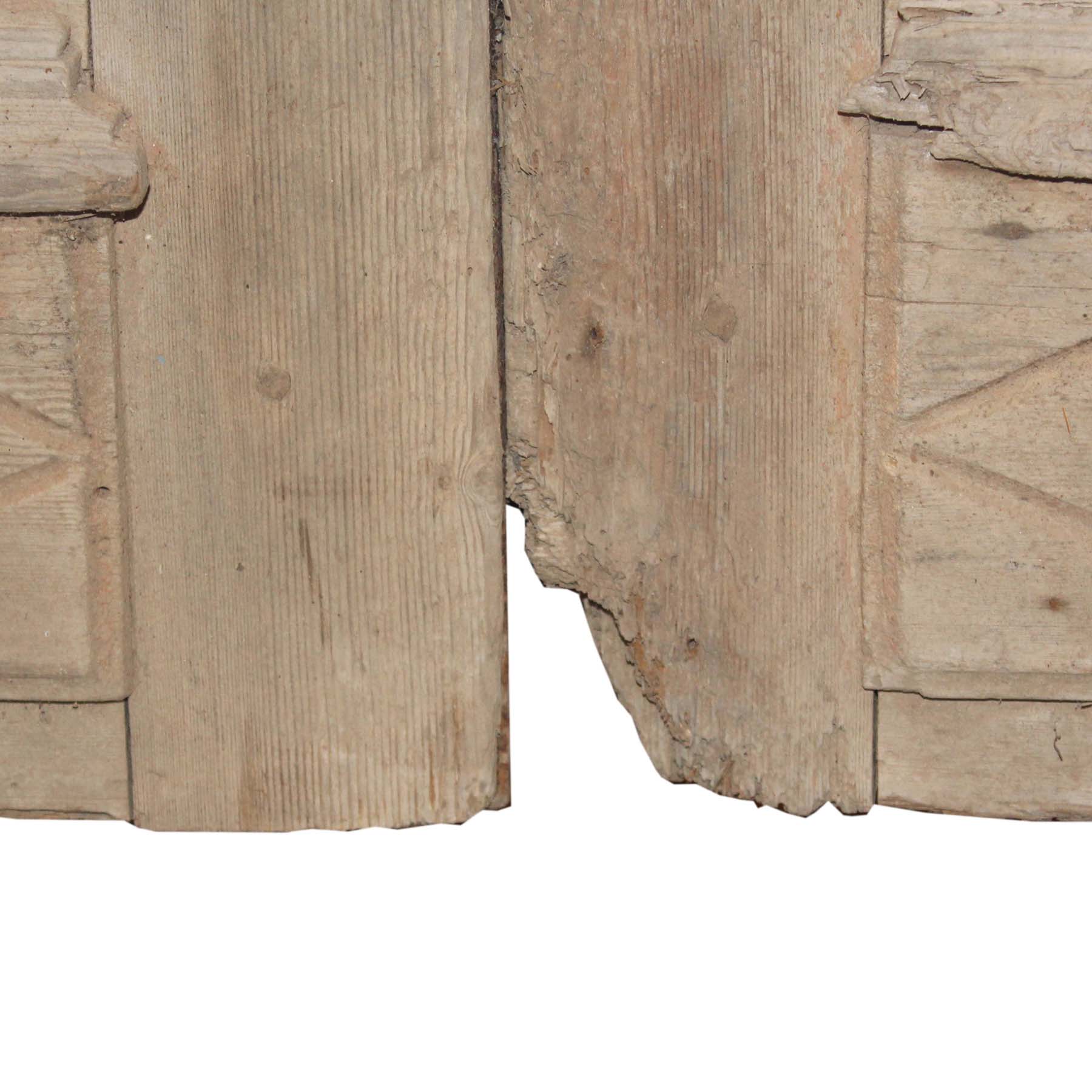 SOLD Pair of Antique 42” Doors with Transom-67456