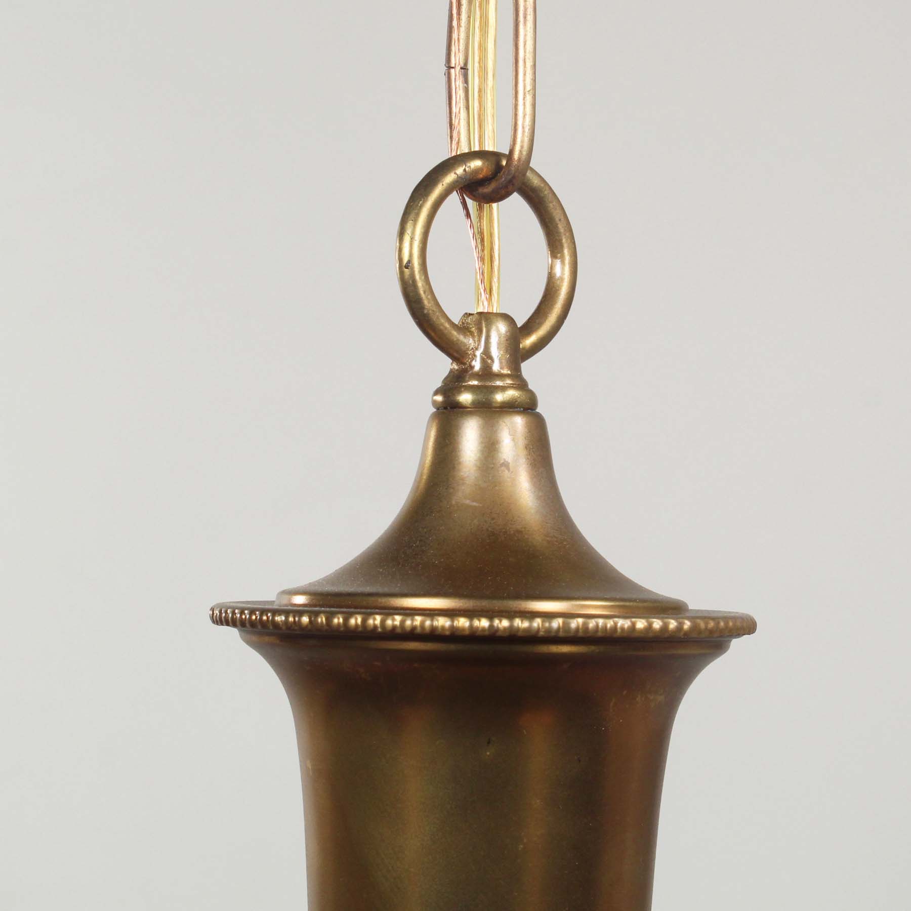 SOLD Antique Colonial Revival Brass Chandelier, c.1930-67469