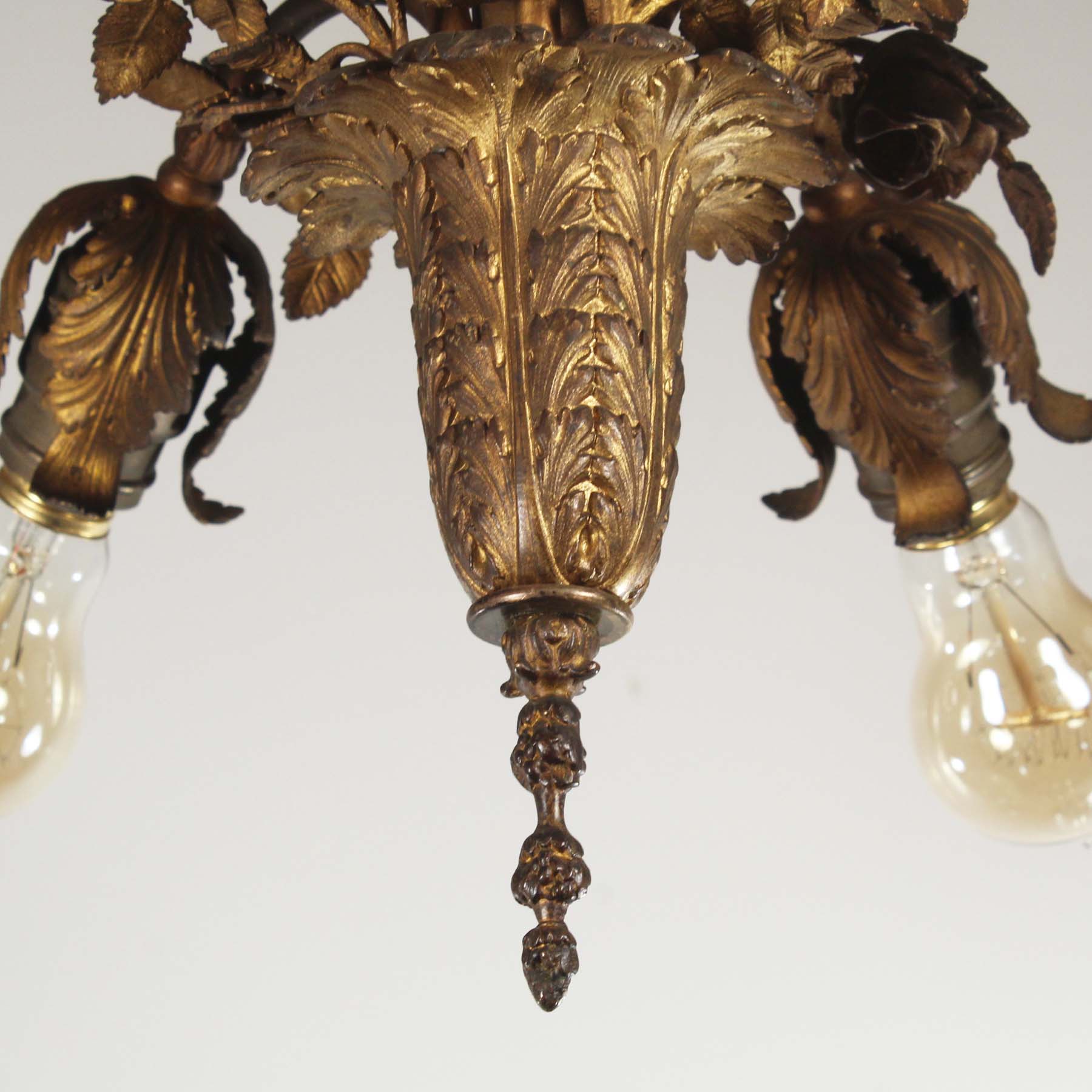 SOLD Antique Semi-Flush Chandelier, Early 1900’s-67575