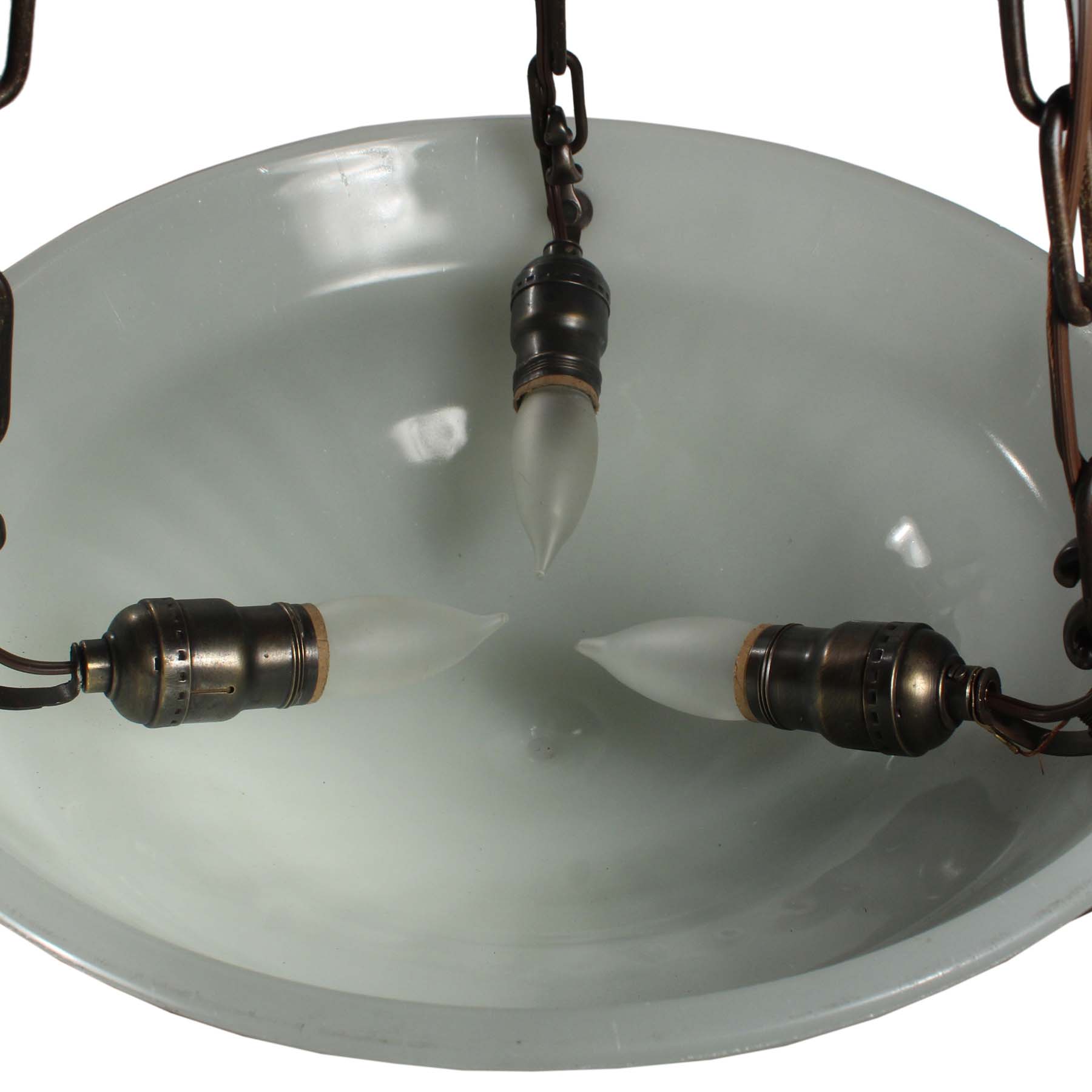 SOLD Antique Neoclassical Inverted Dome Chandelier, c. 1915-67402