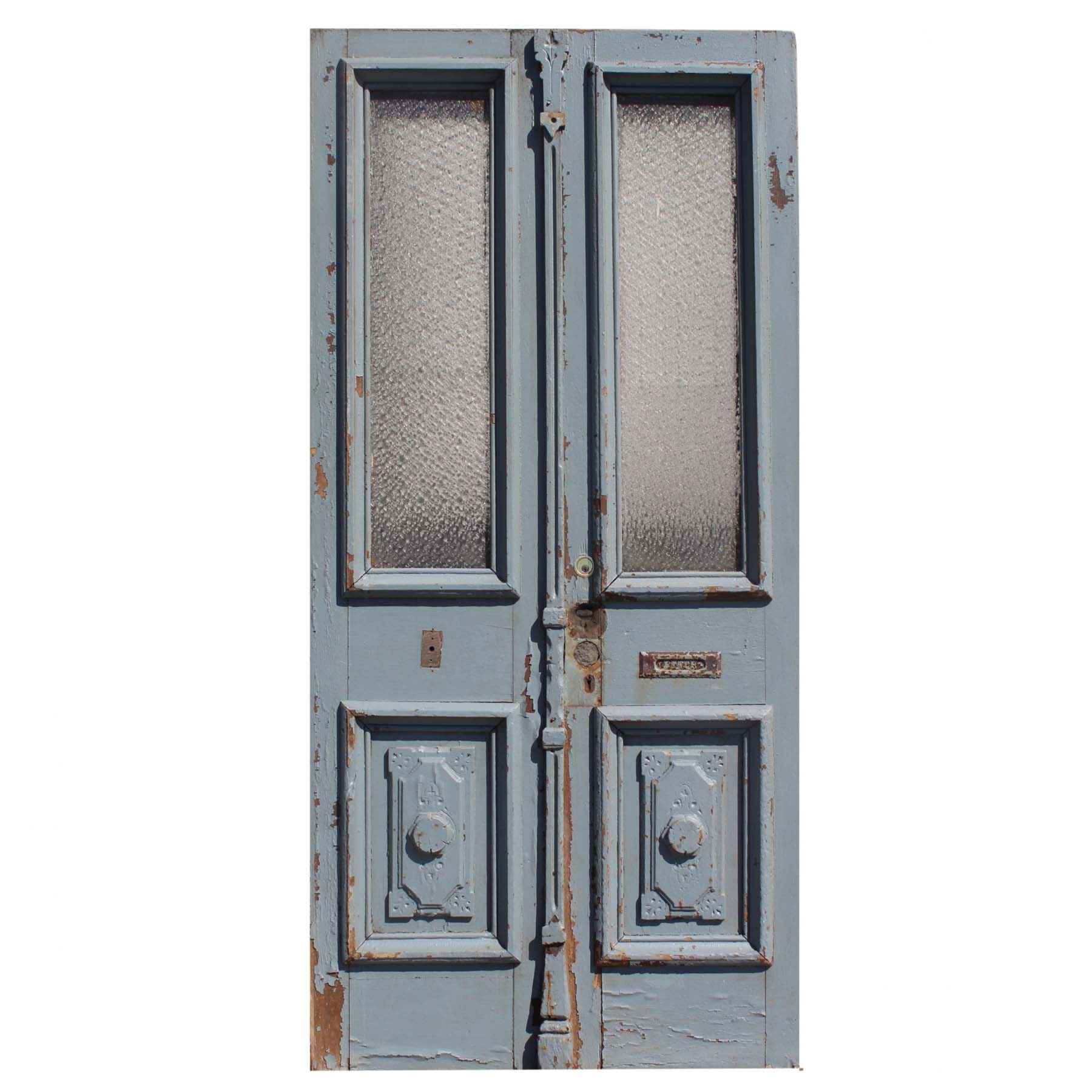 SOLD Reclaimed 42" Antique Door Pair, Late 19th Century-0