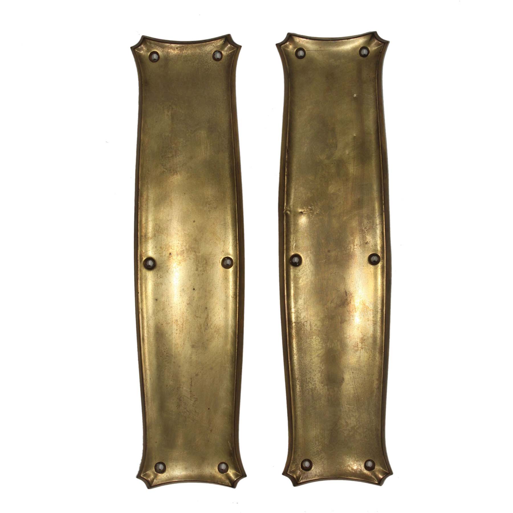 SOLD Antique Brass Push Plates, Early 1900s-0