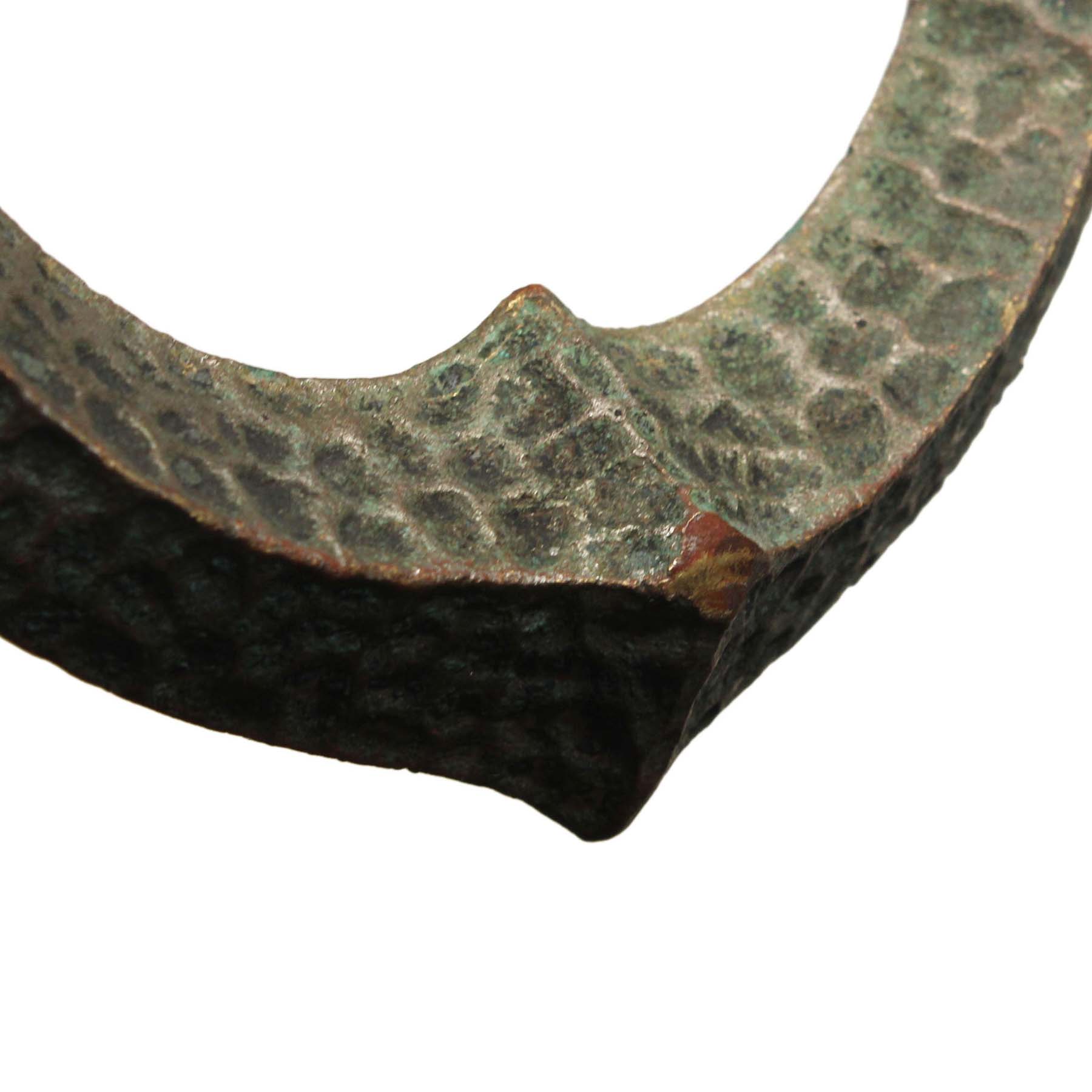 SOLD Antique Hammered Bronze Door Knocker, C. 1930-67823