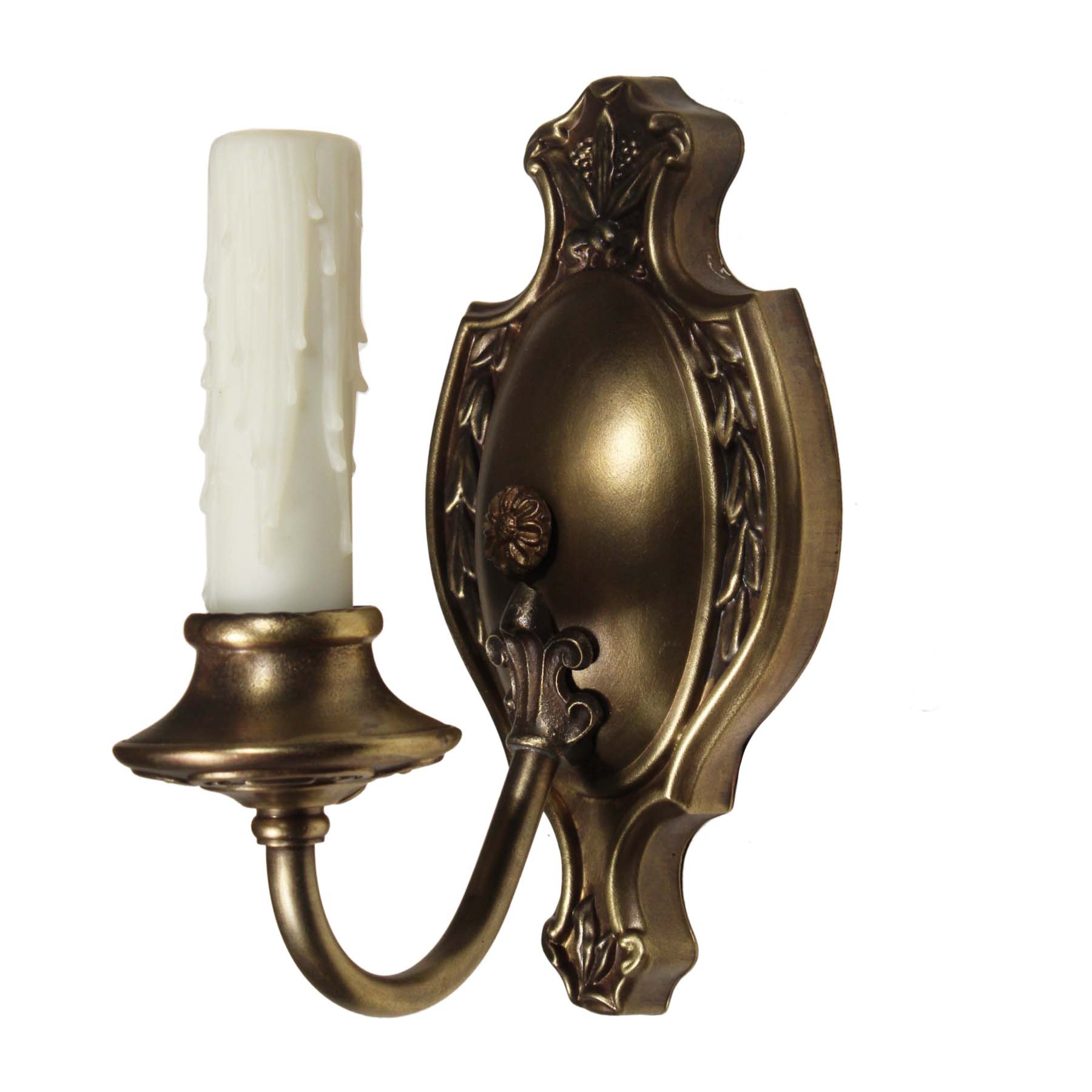 Pair of Antique Brass Neoclassical Sconces, c. 1920-67901