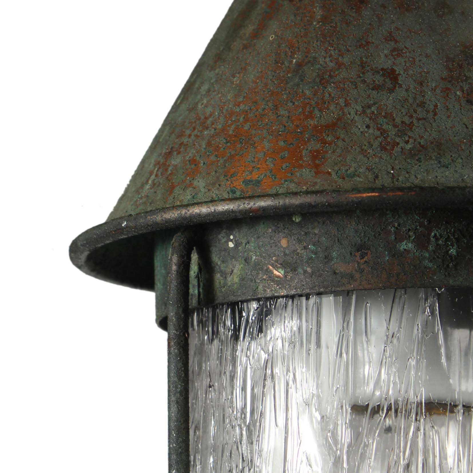SOLD Antique Verdigrised Copper Lantern, c.1910-67763