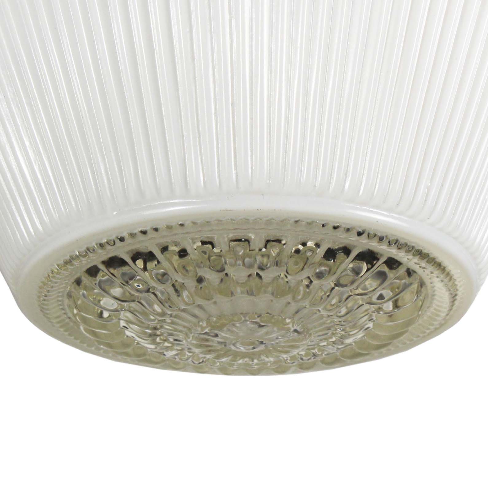 SOLD Flush Mount Light with Glass Shade, Antique Lighting-67773