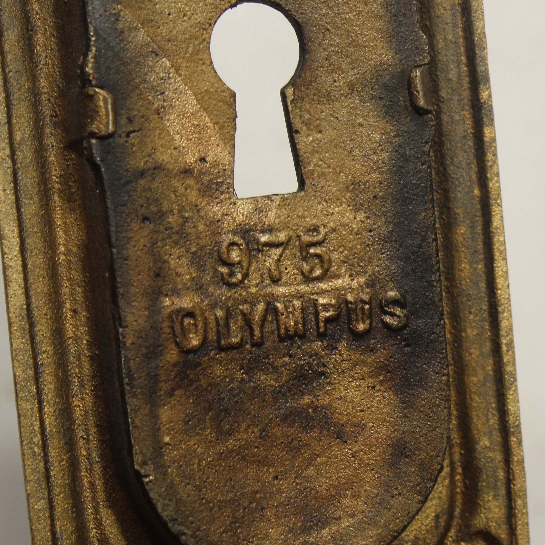 Complete Antique Brass “Olympus” Pocket Door Hardware Set by Russell & Erwin-67836