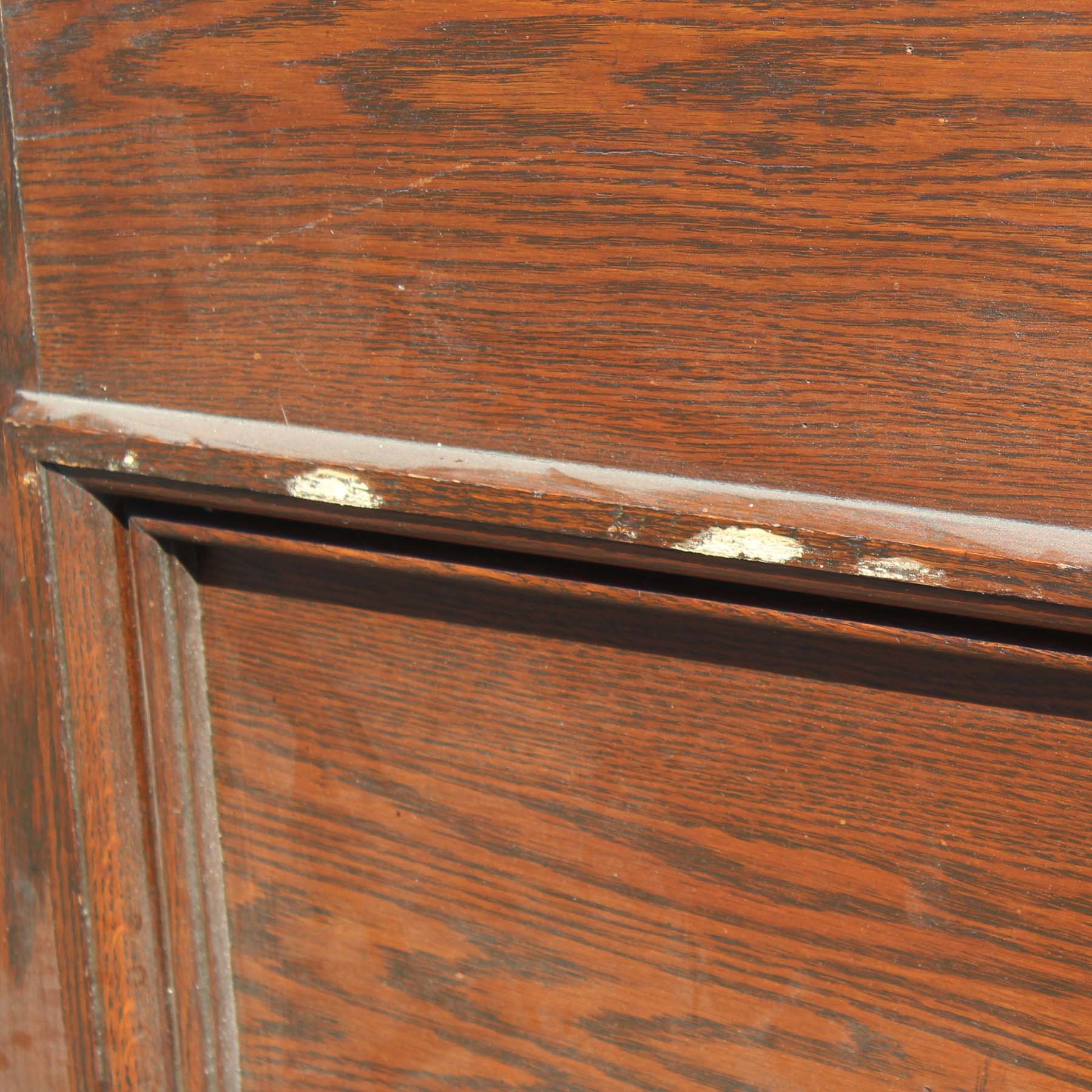 SOLD Reclaimed 36” Oak Door with Glass-67694