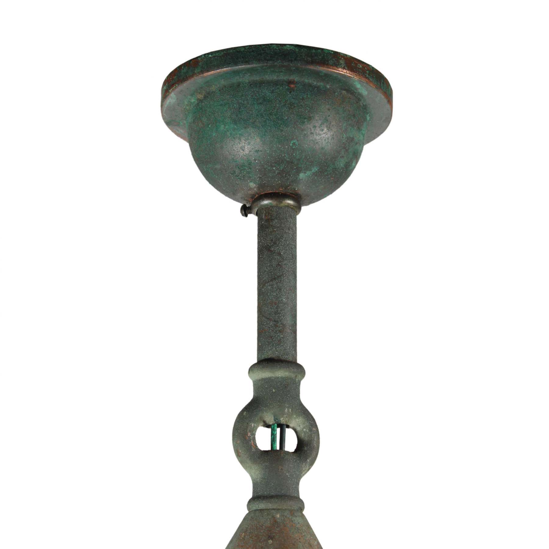 SOLD Antique Verdigrised Copper Lantern, c.1910-67766