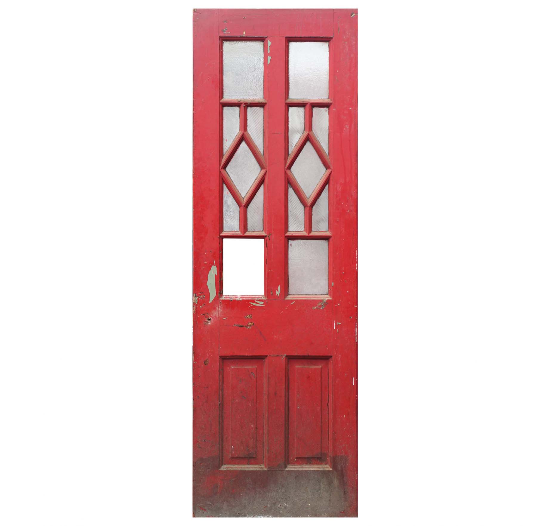 SOLD Salvaged 29” Antique Door, Blue Horizon Boxing Venue-0