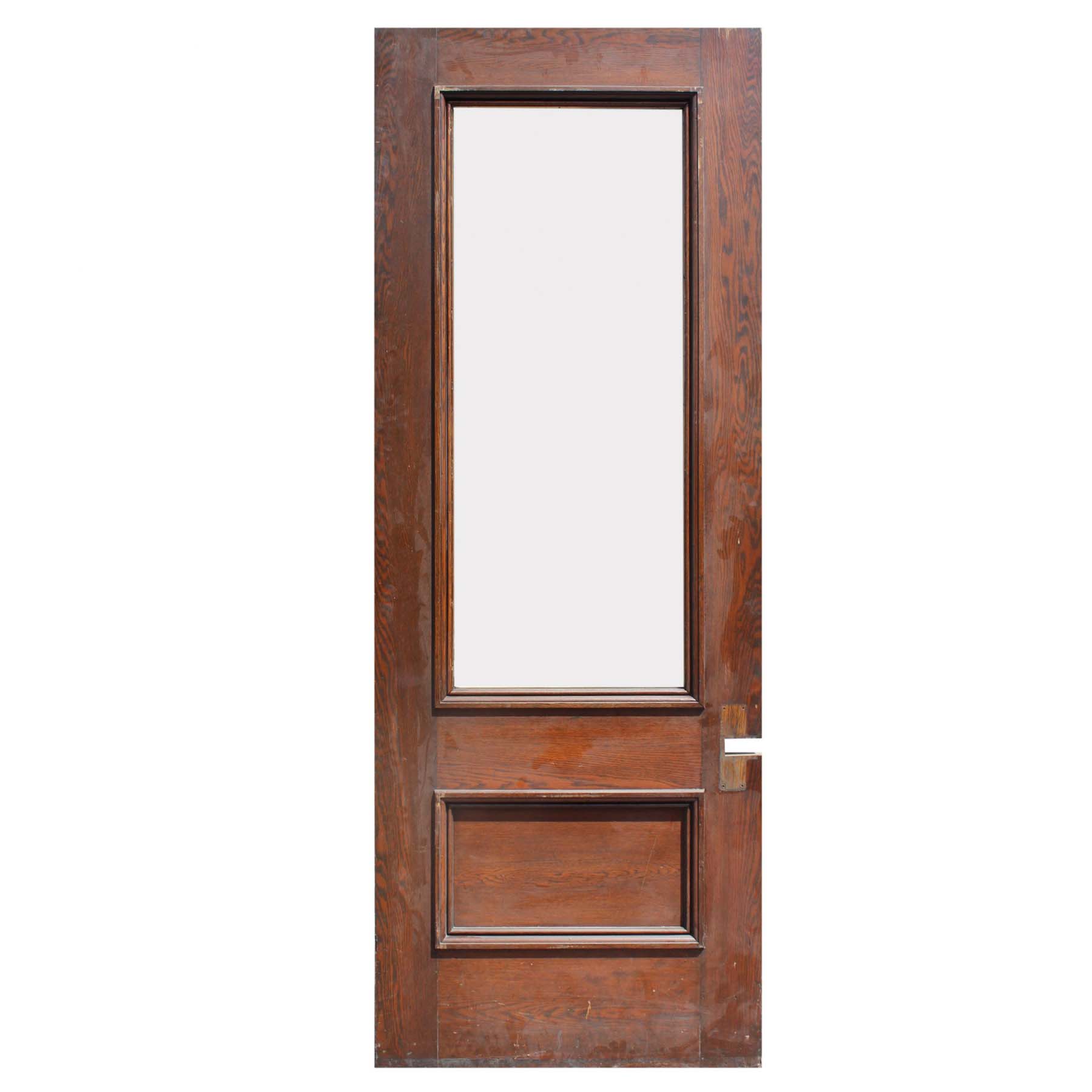 SOLD Reclaimed 35” Oak Door with Glass-0