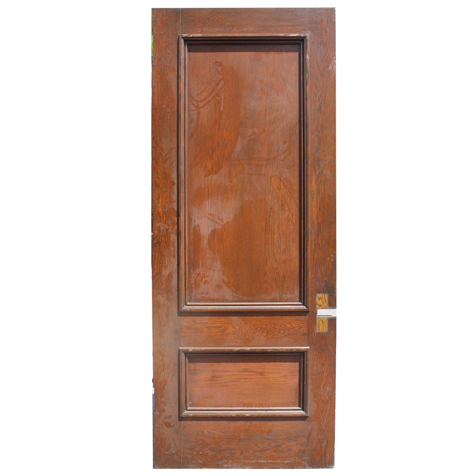 SOLD Salvaged 38” Solid Oak Door -0