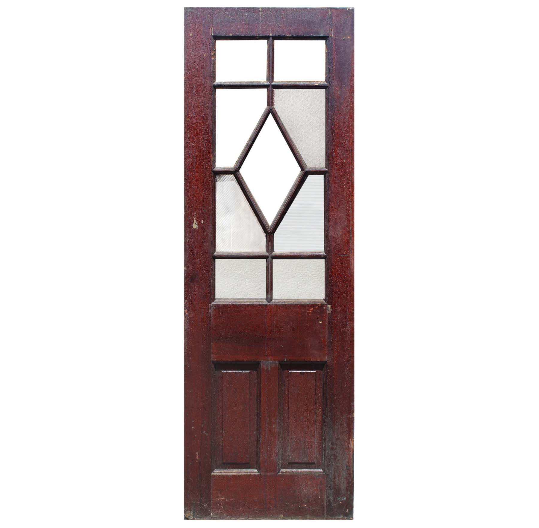 SOLD Salvaged 30” Antique Door, Blue Horizon Boxing Venue-68223