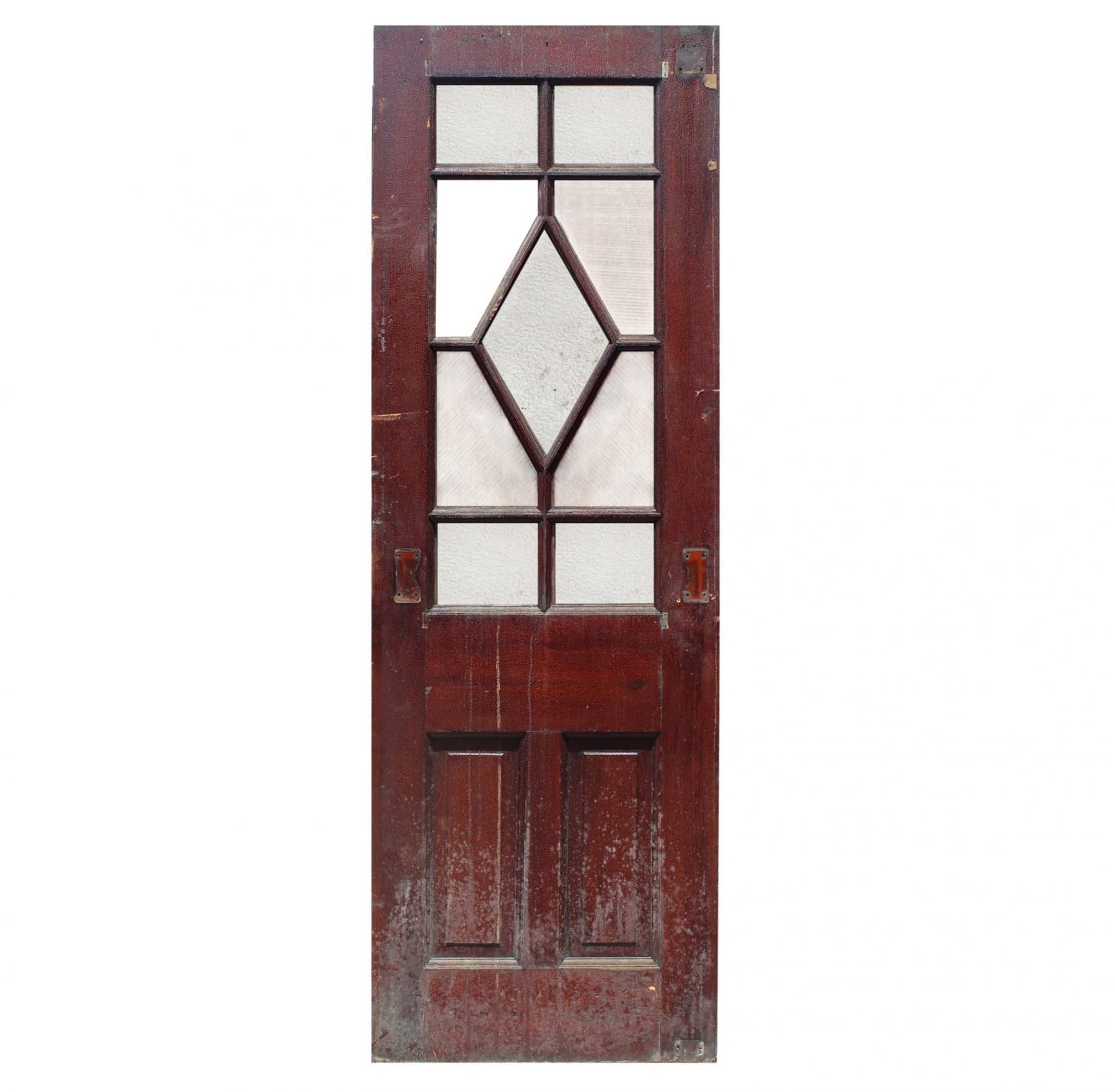SOLD Salvaged 30” Antique Door, Blue Horizon Boxing Venue-68234