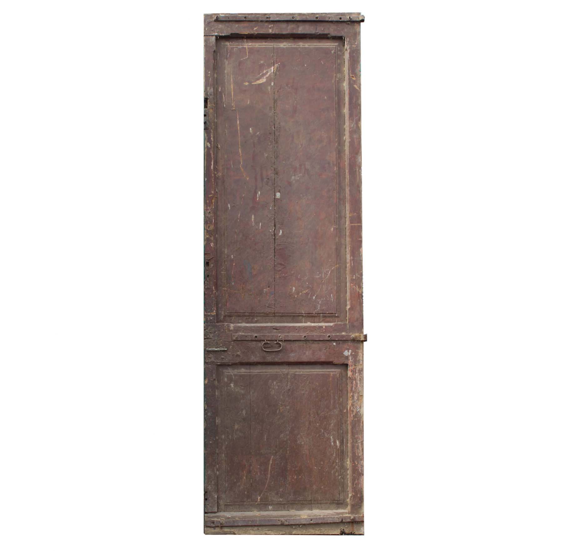 SOLD Salvaged 34” Carved French Colonial Door, C. 19th Century-68115