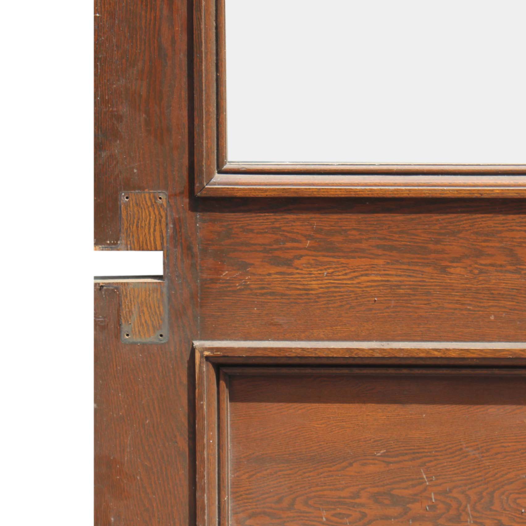 SOLD Salvaged 36” Oak Door with Glass-68029