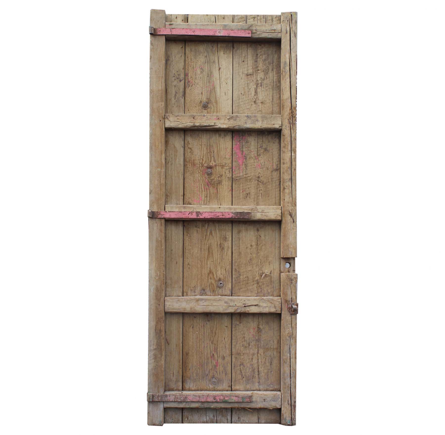 SOLD Reclaimed Figural 32” Carved French Colonial Door, C. 19th Century-68086