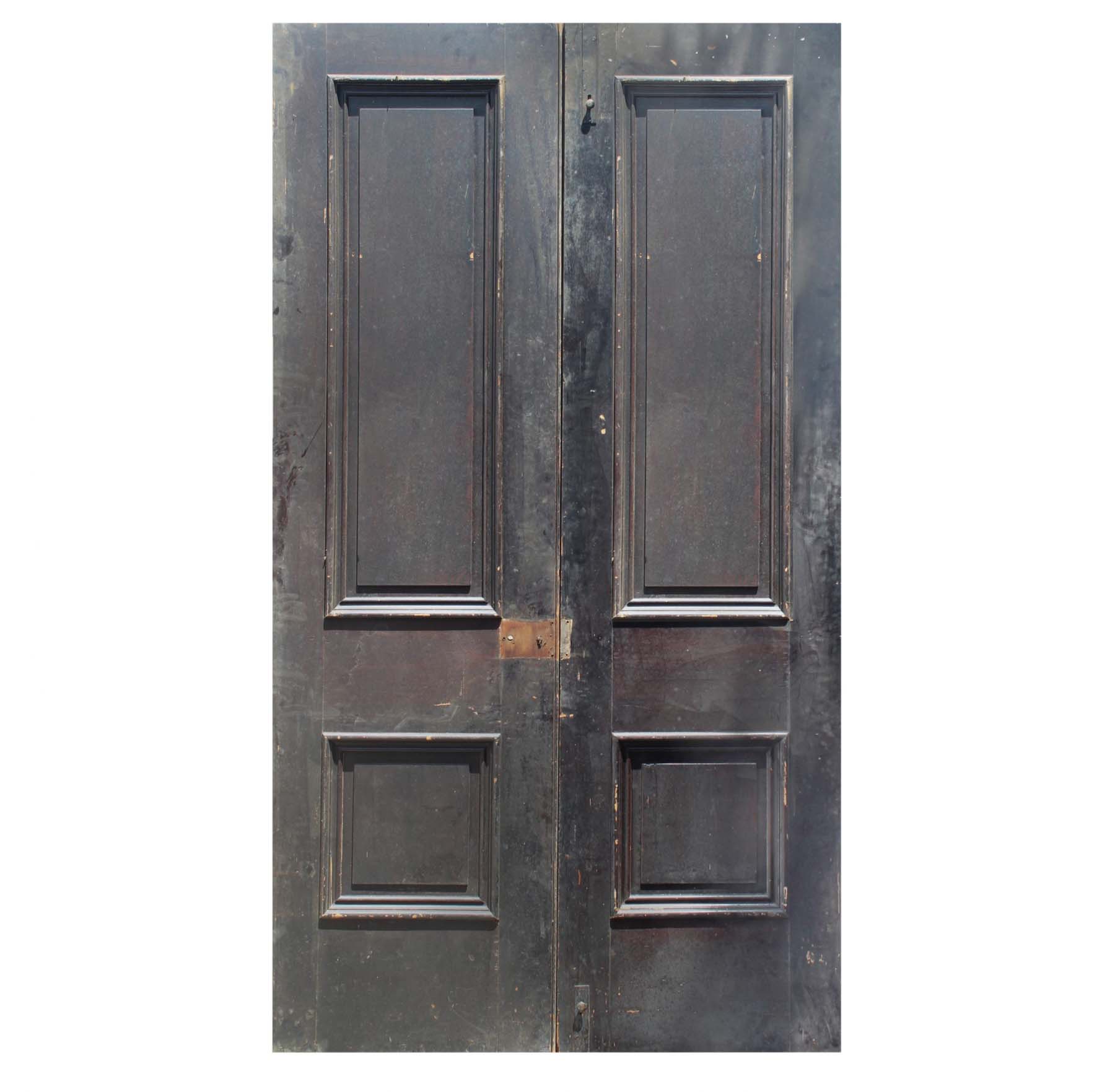SOLD Reclaimed 50” Solid Wood Antique Door Pair-68212